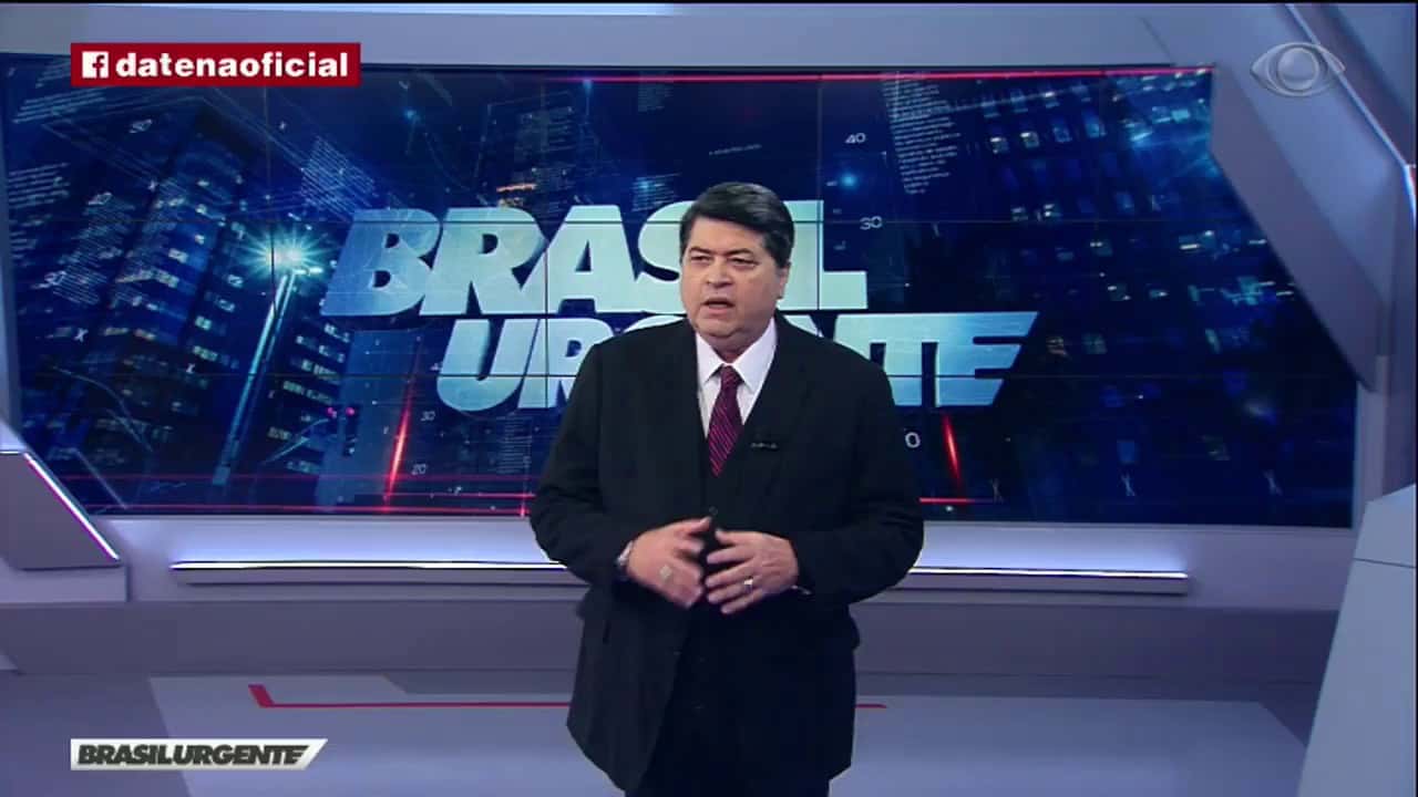 Datena no Brasil Urgente. (Foto: Reprodução/Band)