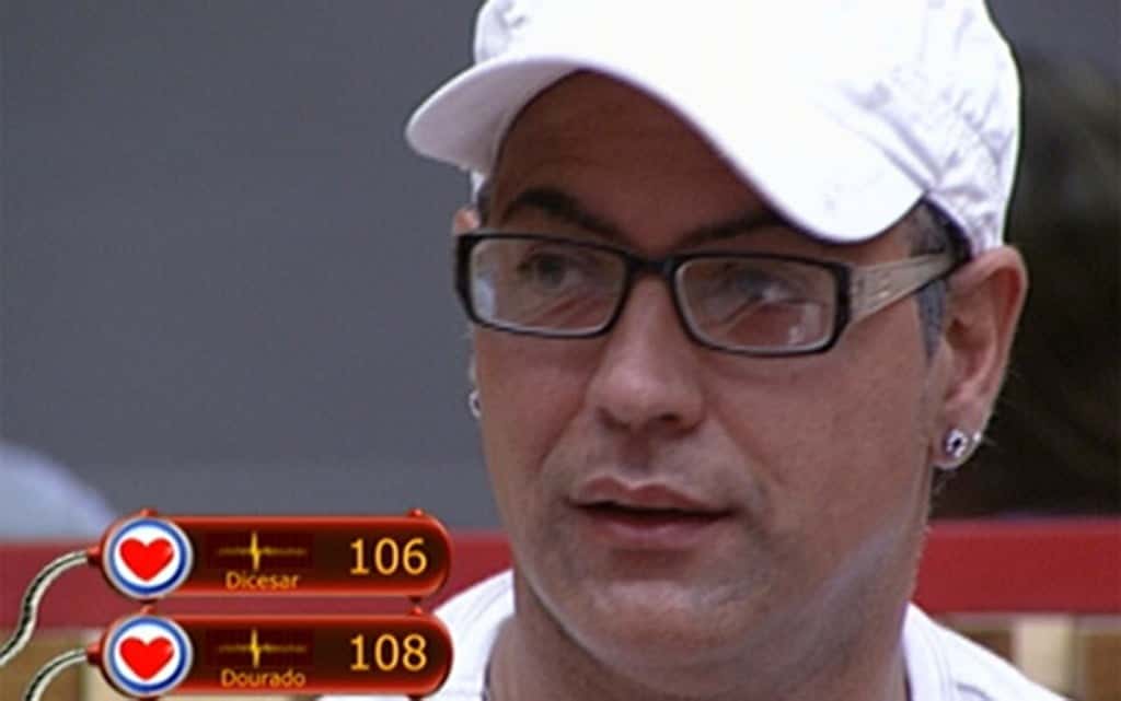 Dicesar na eliminação do BBB 10 (Foto: Reprodução)
