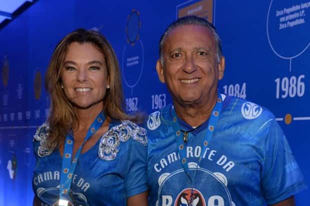 Galvão Bueno e a esposa (Foto: Reprodução)