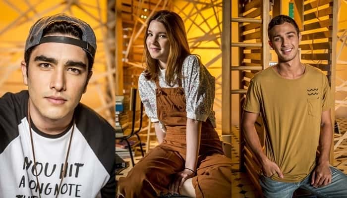 Leonardo Bittencourt, Jeniffer Oliveira e André Luiz Frambach na nova Malhação (Foto: Globo/João Cotta/Montagem TV Foco)
