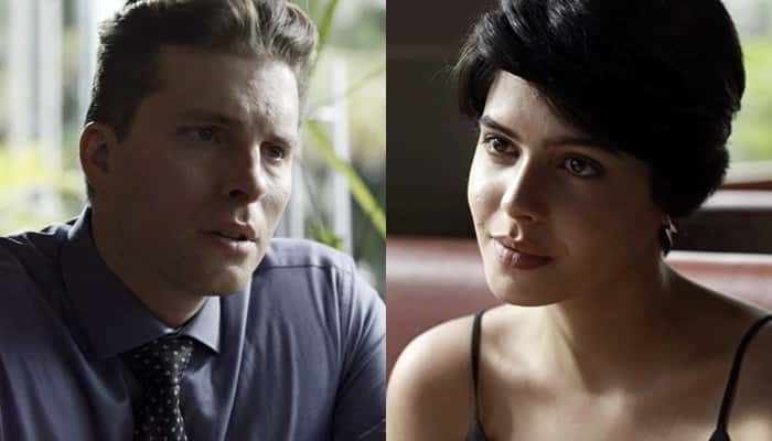 Patrick (Thiago Fragoso) e Adriana (Julia Dalavia) em cena de O Outro Lado do Paraíso (Foto: Divulgação/Globo)