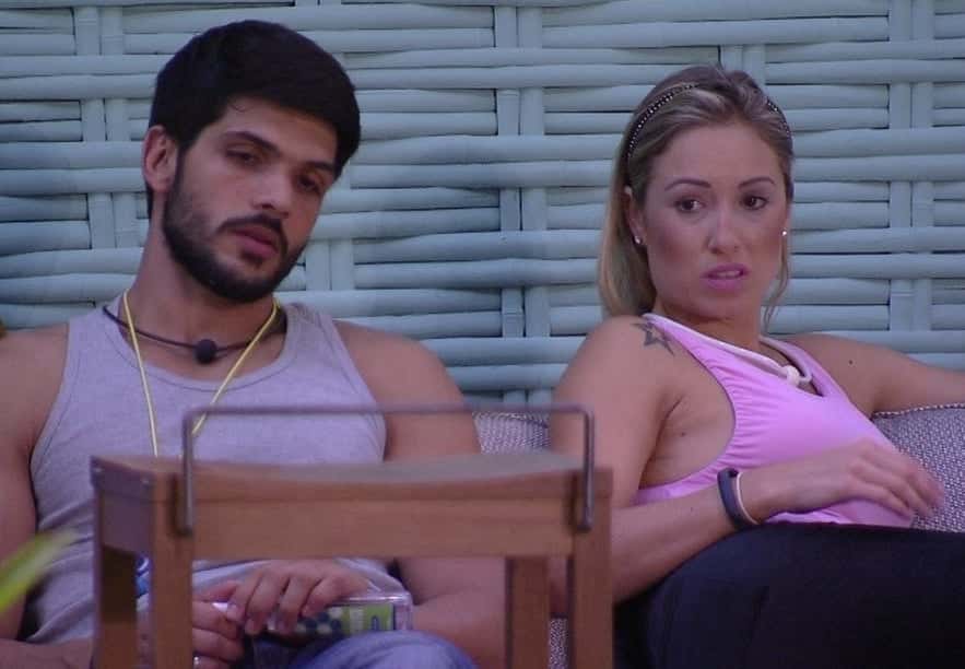 Lucas e Jéssica no BBB18 (Foto: Reprodução)