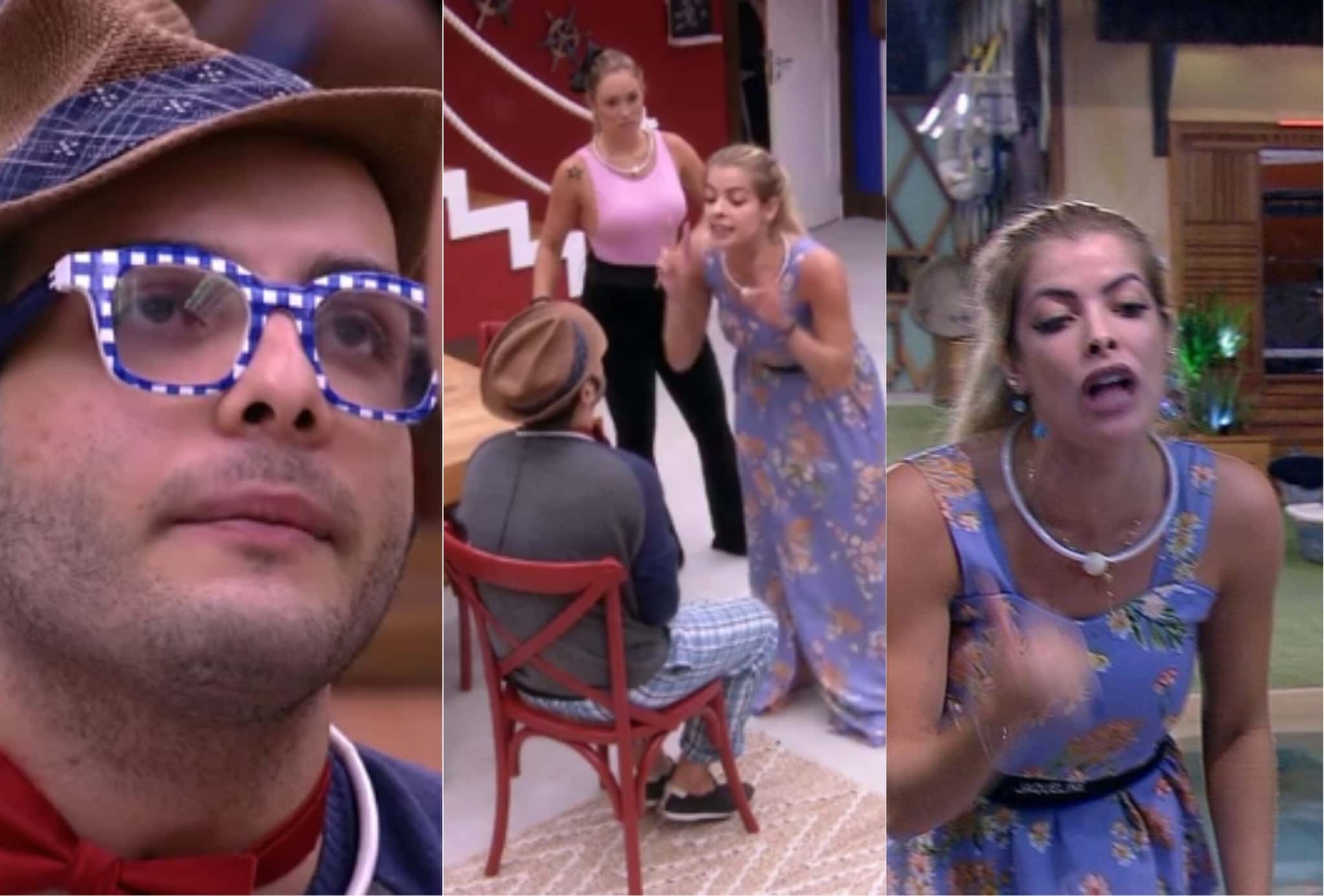 Jaqueline e Mahmound brigam feio no BBB18 (Foto reprodução)
