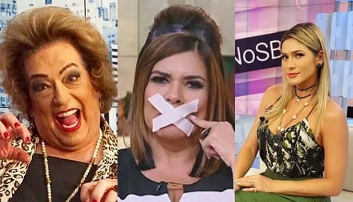Mara Maravilha discutiu com apresentadoras do Fofocalizando. (Foto: Reprodução/Montagem)