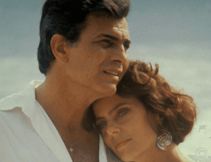 Tarcísio Meira e Bruna Lombardi foram os protagonistas (Foto: Reprodução)