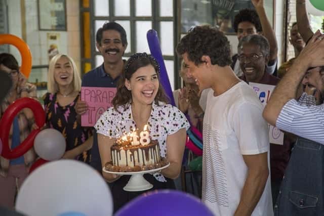 Keyla (Gabriela Medvedovski) e Tato (Matheus Abreu) em cena de Malhação: Viva a Diferença (Foto: Globo/Marília Cabral)
