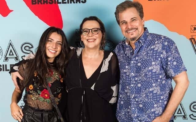 Rayssa Bratillieri, Ana Beatriz Nogueira e Edson Celulari (Foto: Globo/João Miguel Júnior)