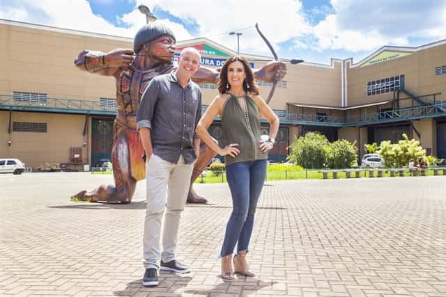 Alex Escobar e Fátima Bernardes (Foto: Globo/Marília Cabral)