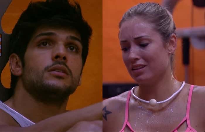 Lucas e Jéssica no BBB18 (Foto: Reprodução)