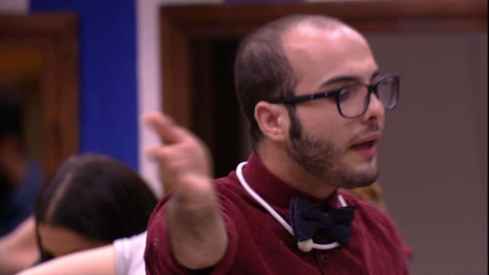 Mahmoud não gostou nada (Foto: Minuto a Minuto - BBB)