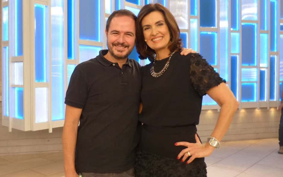 Maurício Arruda e a apresentadora Fátima Bernardes. (Foto: Divulgação)