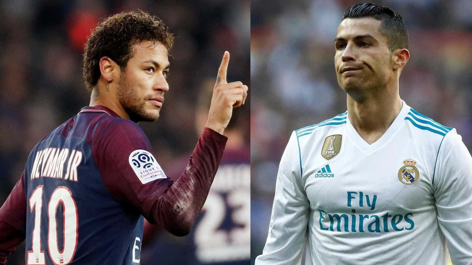 Neymar e Cristiano Ronaldo (Foto: Reprodução)