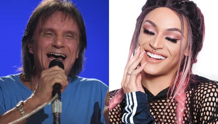 Pabllo Vittar pode fazer parceria com Roberto Carlos. (Foto: Reprodução/Montagem)