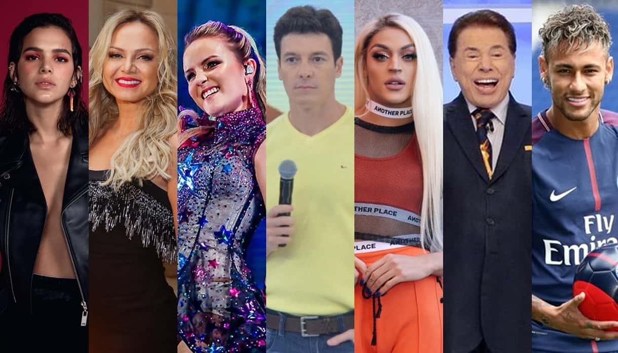Famosos na atualidade (Foto: Reprodução/Montagem)