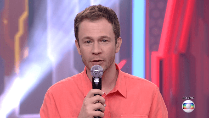 O apresentador Tiago Leifert no BBB18 (Foto: Reprodução/Globo)