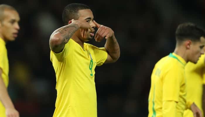 O atacante no jogo amistoso entre Brasil x Alemanha (Foto Lucas Figueiredo/CBF)