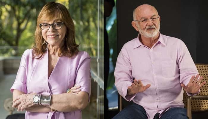 Gloria e Silvio de Abreu (Fotos: Globo/João Cotta/Montagem)