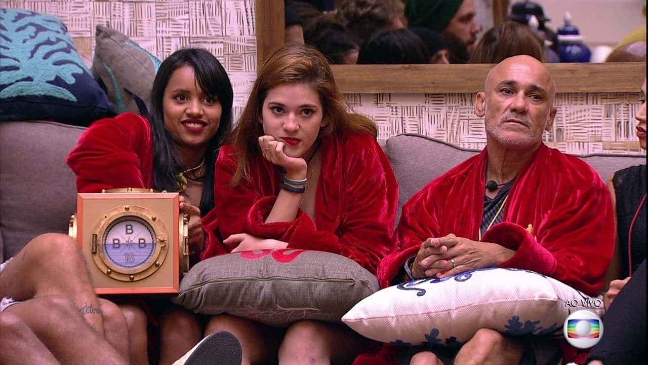 Gleici, Ana Clara e Ayrton no BBB18 (Foto: Reprodução/Globo)