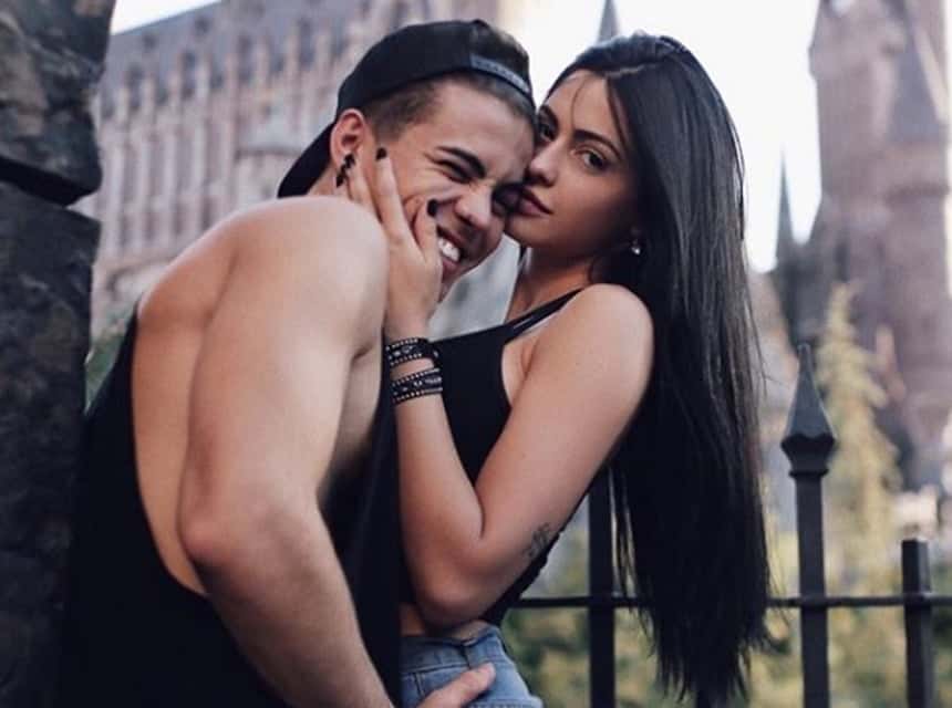 Biel e Duda na época que ainda namoravam (Foto: Reprodução)
