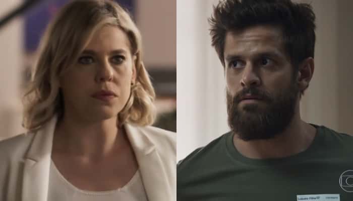 Jô (Bárbara Paz) e Nicolau (Alejandro Claveaux) em O Outro Lado do Paraíso (Foto: Reprodução/Globo/Montagem TV Foco)