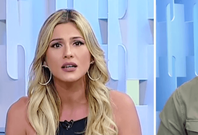 Lívia Andrade durante o Fofocalizando. (Foto: Reprodução)