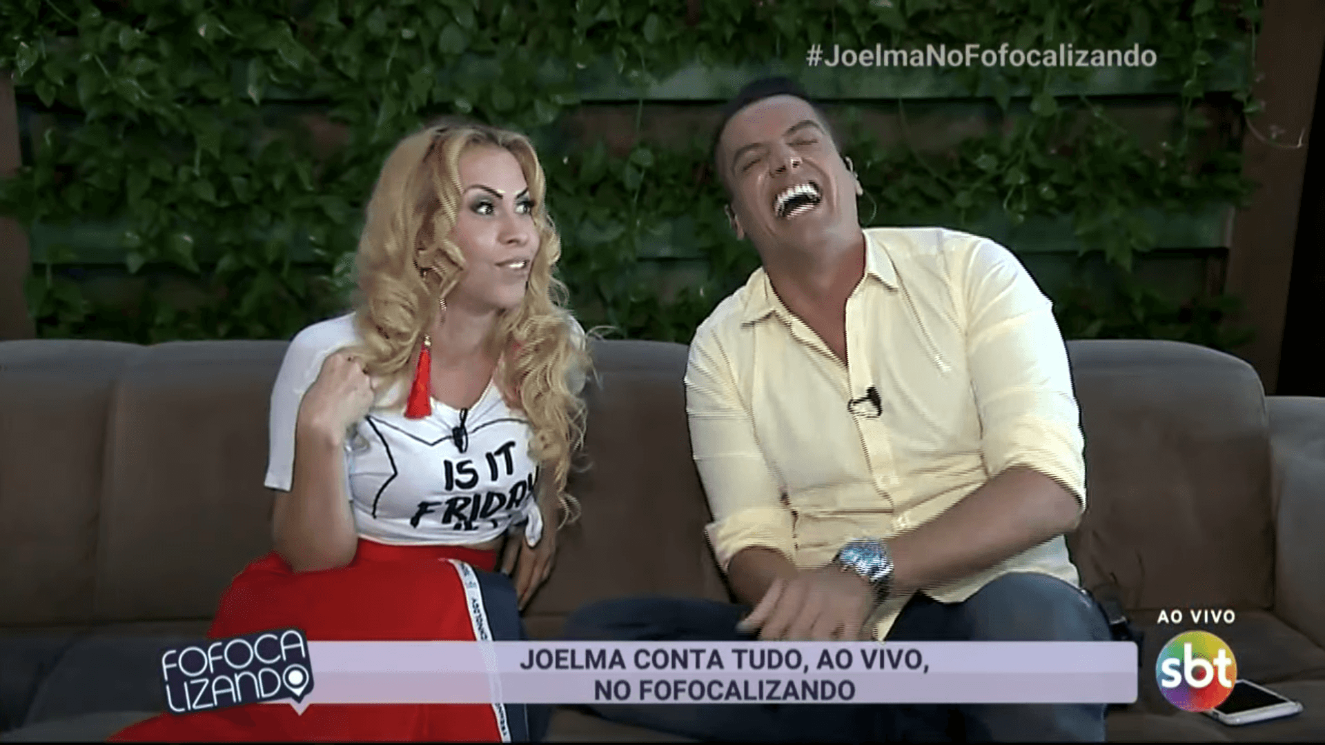 Joelma no programa Fofocalizando. (Foto: Reprodução)