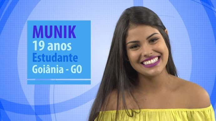 Munik na época do BBB18 (Foto: Reprodução)