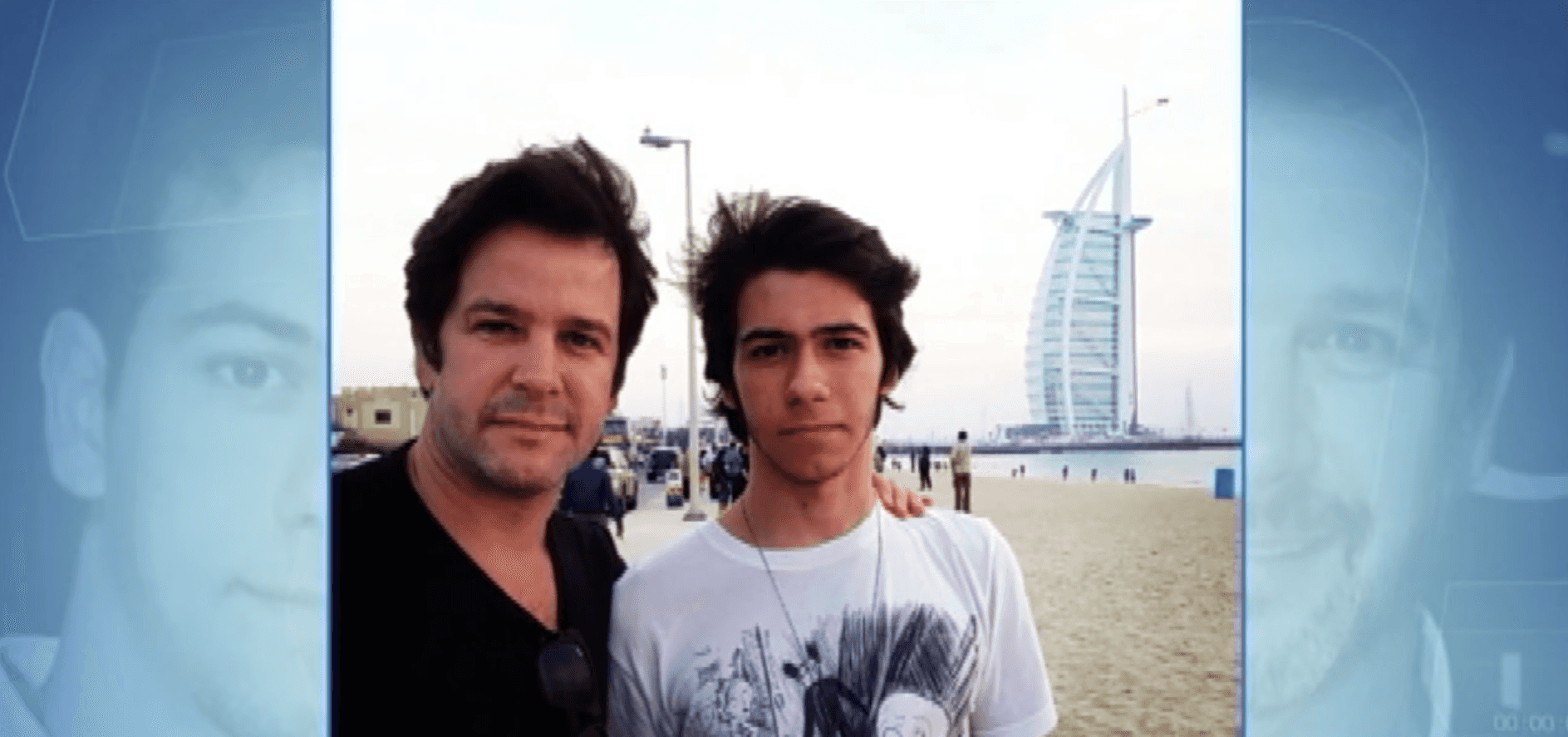Murilo Benício e o filho. (Foto: Reprodução)