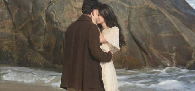 Vicente (Bruno Ferrari) e Maria Vitória (Vitória Strada) em Tempo de Amar (Foto: Reprodução / AGNews)