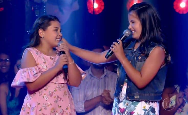 Participantes cantaram Narizinho, de Ivete Sangalo, no The Voice Kids (Foto: Reprodução/TV Globo)