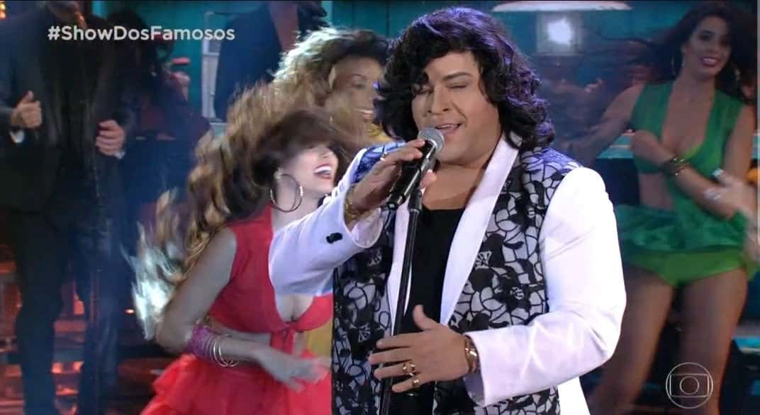 Tiago Abravanel como Sidney Magal no Show dos Famosos (Foto: Reprodução)