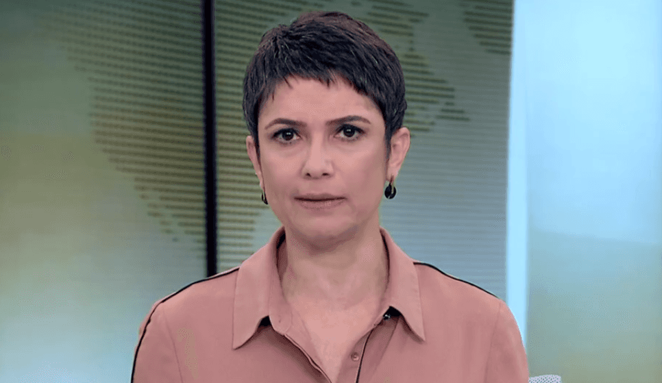 Sandra ficou nervosa (Foto: Reprodução)