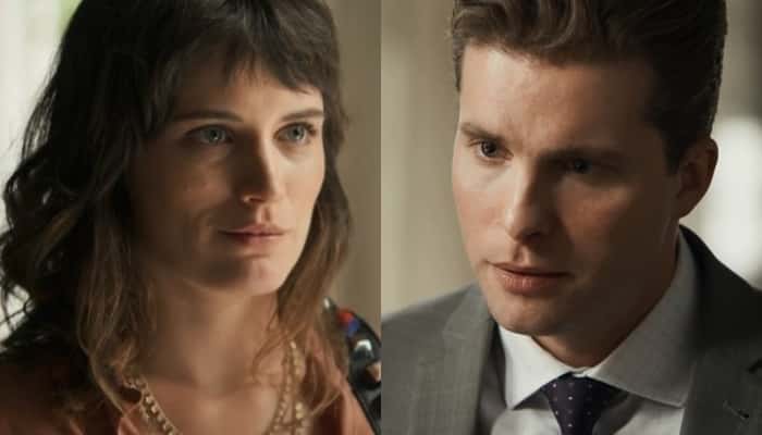 Clara (Bianca Bin) em cena de O Outro Lado do Paraíso (Foto: Divulgação/Globo/Montagem TV Foco)