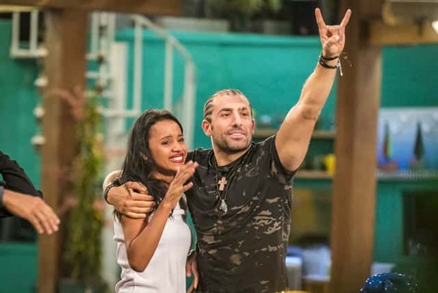 Gleici e Kaysar, finalistas do BBB18 (Foto: Globo/Paulo Belote)