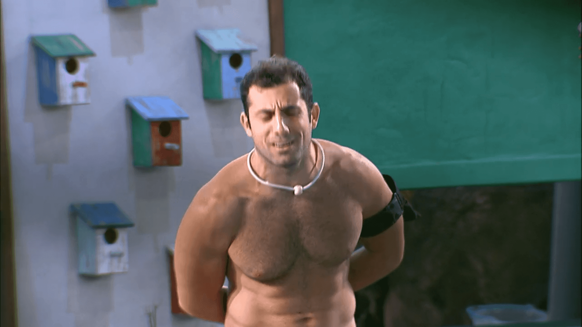 Kaysar está com medo no BBB18. (Foto: Reprodução)