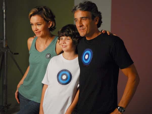Alexandre Borges, Júlia Lemmertz e Miguel (Foto: Divulgação)