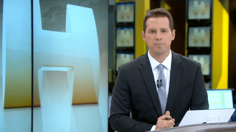 O apresentador Dony de Nuccio no Jornal Hoje (Foto: Reprodução/Globo)
