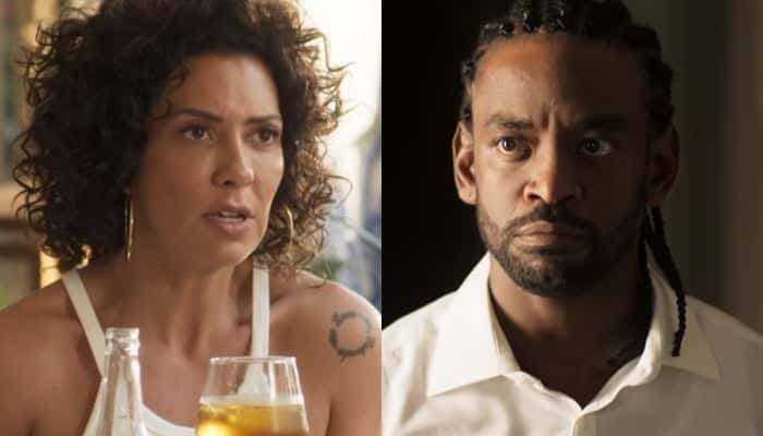 Cacau e Roberval vão se reencontrar em Segundo Sol. (Foto: Reprodução/TV Globo)