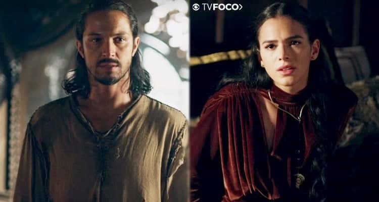 O rei Afonso e a nobre Catarina (Foto: Montagem/TV Foco)