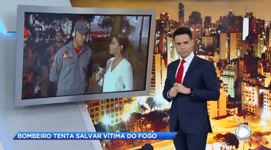 Luiz Bacci foi chamado pelo nome de outro apresentador ao vivo. (Foto: Reprodução)