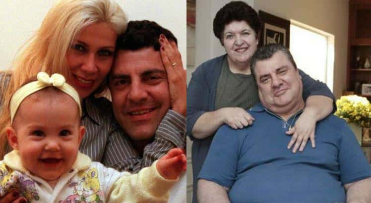 Denise com a filha e o ex-marido. (Foto: Reprodução