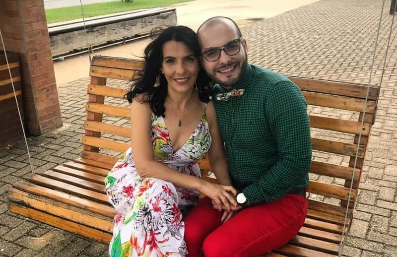 Mahmoud e a mãe (Foto: Reprodução)