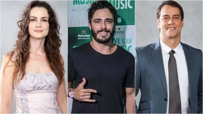 Carolina Kasting, Thiago Rodrigues e Marcello Antony farão novela em Portugal. (Foto: Montagem/Divulgação)