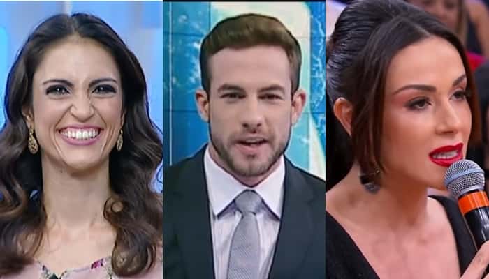 Trio de apresentadores pensado por Silvio Santos para possível novo programa. (Foto: Reprodução)