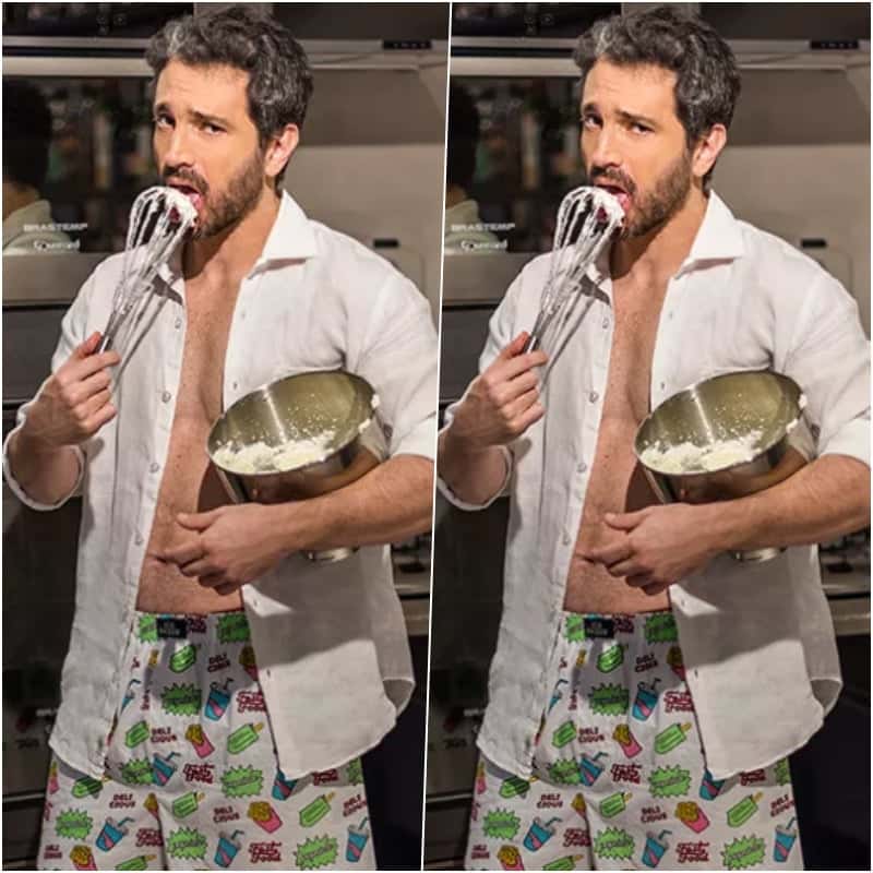 Caco Ciocler em ensaio para a revista Quem no qual o objetivo era desconstruir a imagem de galã (Foto Dessa Pires / Ed. Globo)