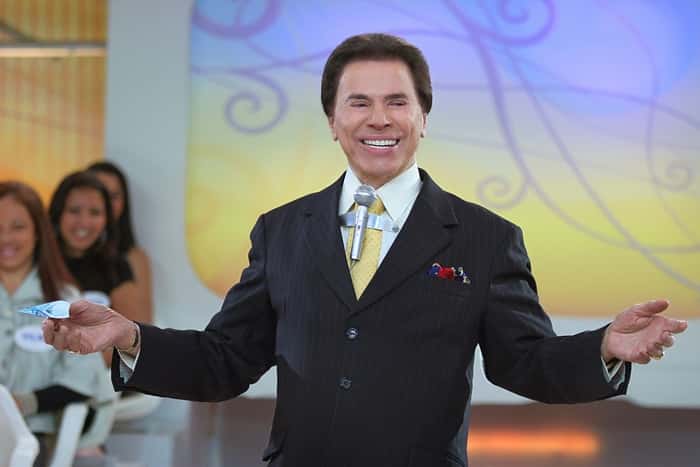 Silvio Santos em seu programa dominical em 2008 (Foto: Divulgação/SBT)