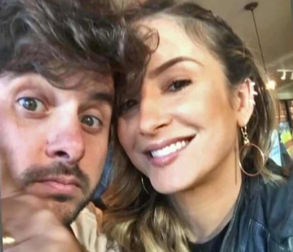 Claudia Leitte com o marido Márcio (Foto: Vídeo Show / TV Globo)