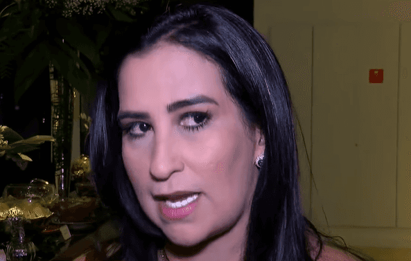 Fabíola Gadelha teria uma rixa com o colega Luiz Bacci na Record. (Foto: Reprodução)