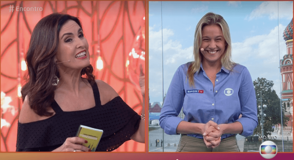 Fátima Bernardes e Fernanda Gentil. (Foto: Reprodução/TV Globo)