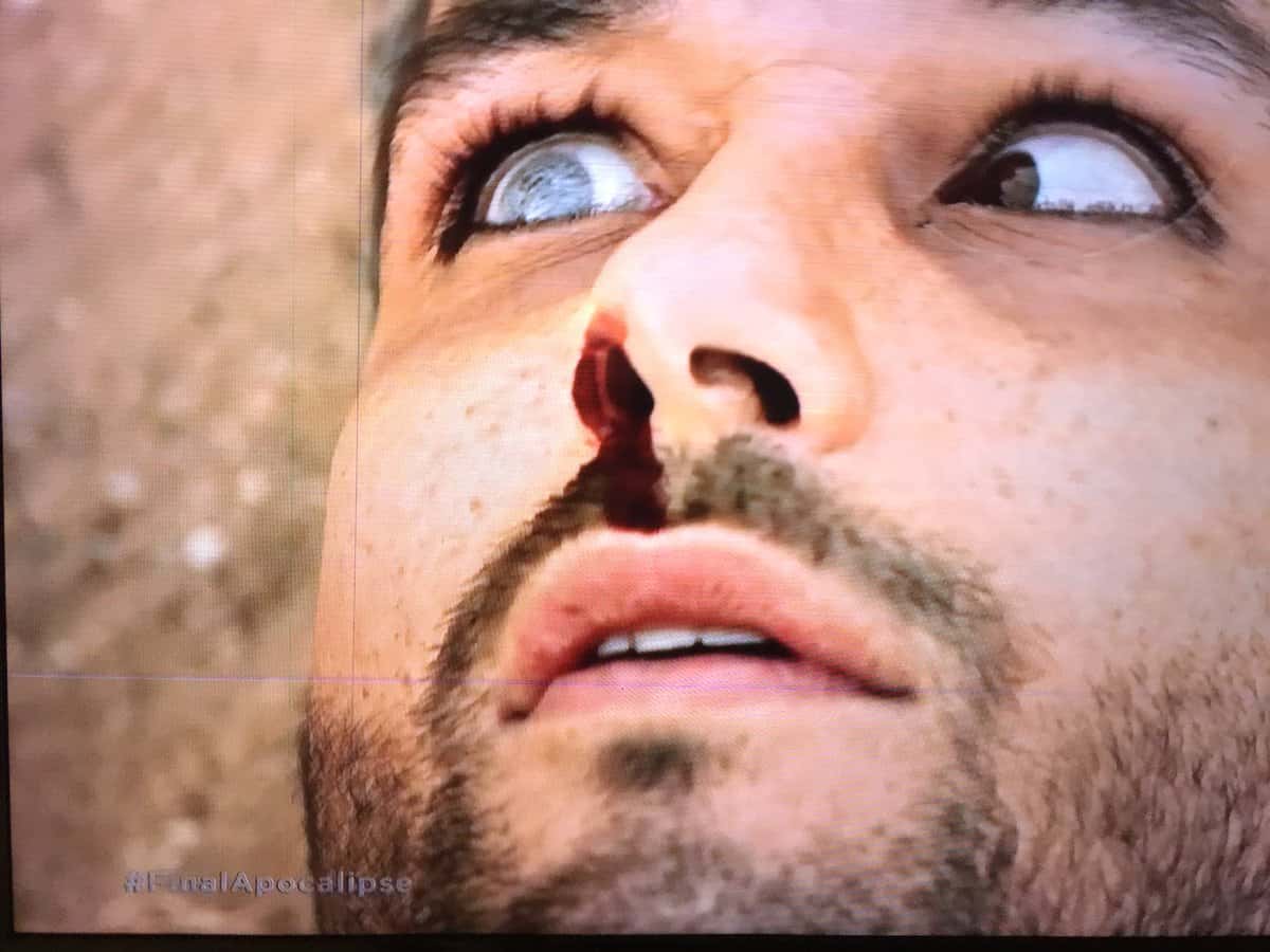 Morte de Ricardo Montana no último capítulo de Apocalipse. (Foto: Reprodução/RecordTV)